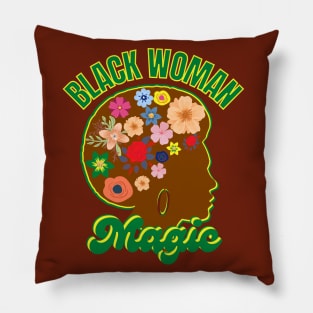 Black Woman Magic Pillow