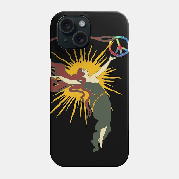 The Dawning Of Aquarius Peace Is In The Air T-Shirt Phone Case by Souvenir T-Shirts