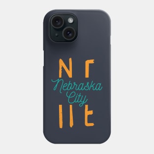 Nebraska City NE Typography Phone Case