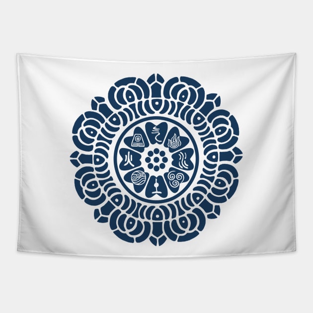 White Lotus Tapestry by Silentrebel