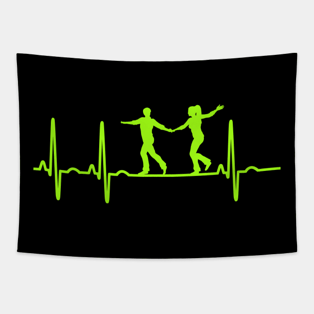 West Coast Swing Heartbeat WCS Tapestry by echopark12