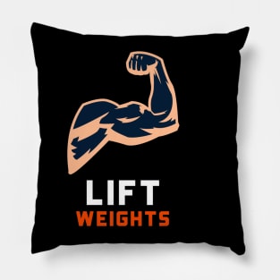 Motivational Weight Lifting Pillow