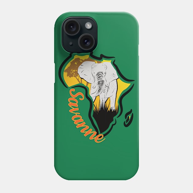 Elefanten in der Savanne von Afrika Phone Case by Chipity-Design