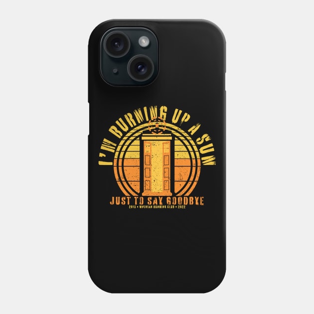 WRC Burning Up a Sun Phone Case by Fanthropy Running Clubs