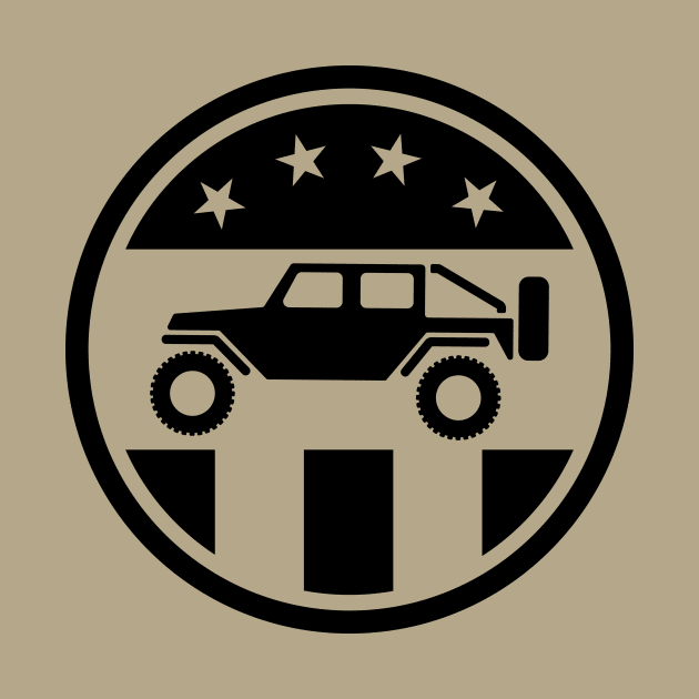 Patriotic Off Road 4wd Logo by hobrath