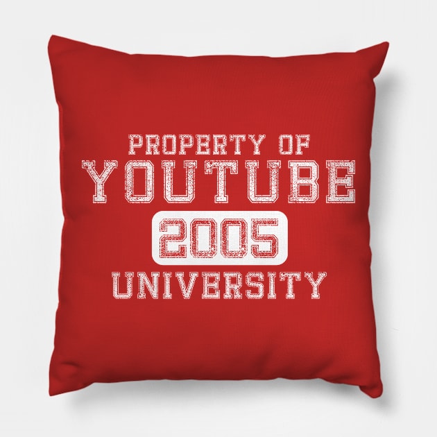 Property of YouTube University Pillow by JP