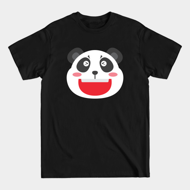 Discover Happy Panda Head Art Print - Panda - T-Shirt