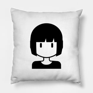 Minimalism Girl #9 Pillow