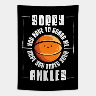 Ankle Breaker Shirt Funny Love Basketball Boys Girls Tapestry