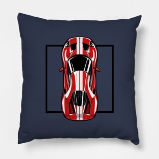 Red GT40 Supercar Pillow