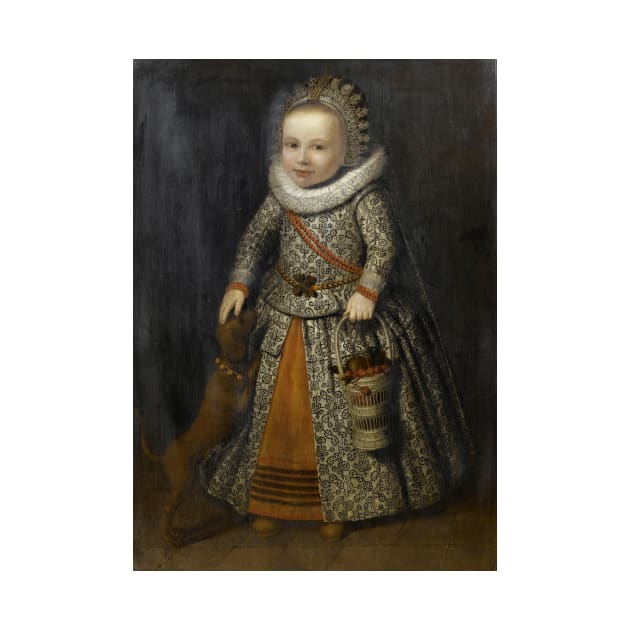 Portrait of a Young Girl in an embroidered dress by Cornelis de Vos by Classic Art Stall