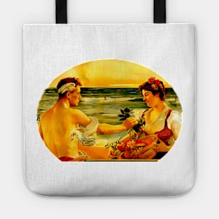 Greek god Mercury/Hermes in love with a peasant girl Tote