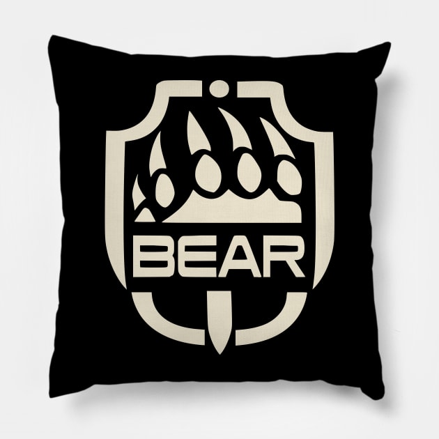 Bear logo Tarkov Pillow by bumblethebee