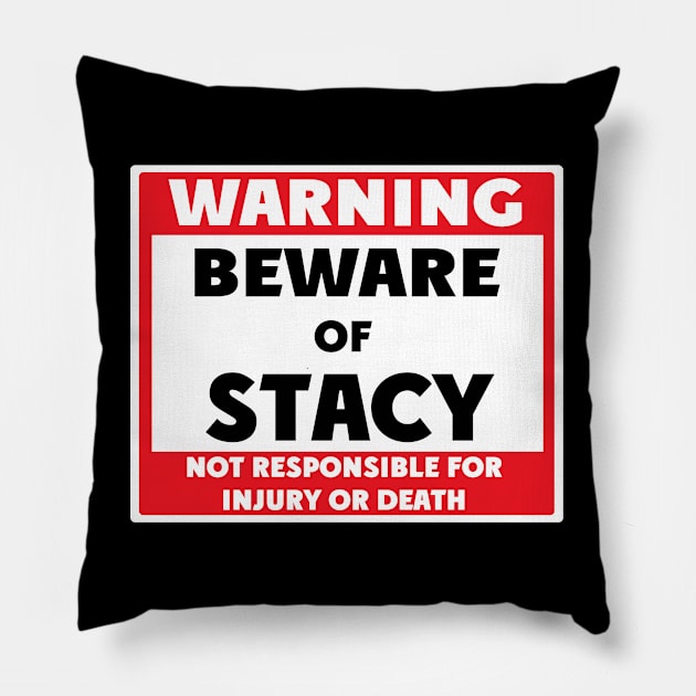 Beware of Stacy Pillow by BjornCatssen