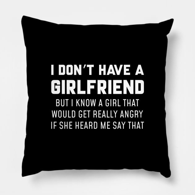 Angry Girlfriend Pillow by LuckyFoxDesigns