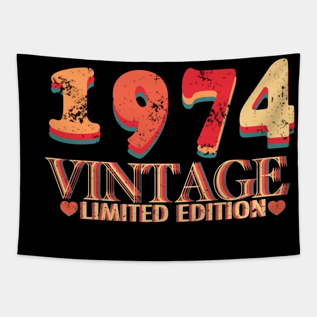 Vintage 1974 Limited Edition Tapestry by Whisky1111