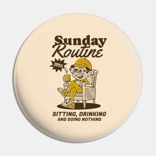 Sunday routine, sitting drinking and doing nothing Pin