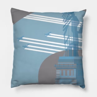 Liberty Tshirt Sky Blue Pillow