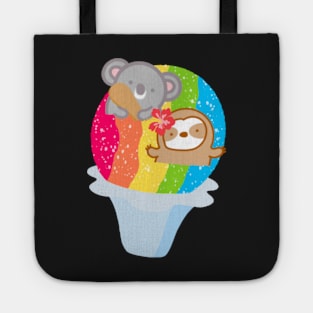 Cute Hawaiian Rainbow Shave Ice Tote