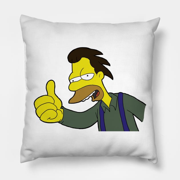 Thumbs Up Lenny Pillow by HBogart