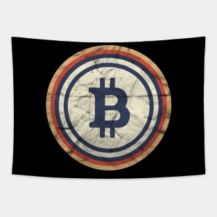 Vintage Bitcoin' Cool Cryptocurrency Bitcoin Tapestry