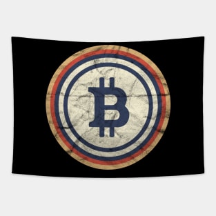 Vintage Bitcoin' Cool Cryptocurrency Bitcoin Tapestry