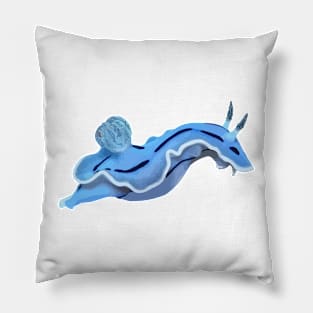 Blue Sea Slug Pillow