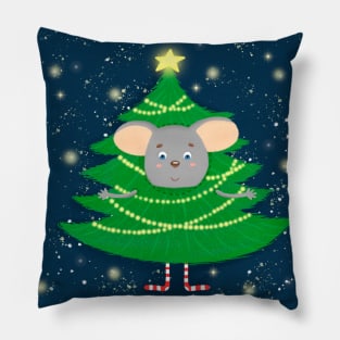 Christmas mouse Pillow