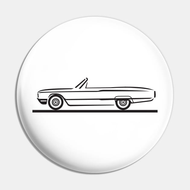 1964 Ford Thunderbird Convertible Pin by PauHanaDesign