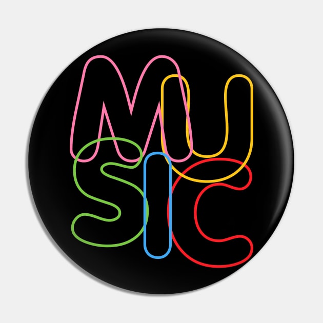 Modern LGBTQ Color MUSIC Typography for musicians Pin by jodotodesign