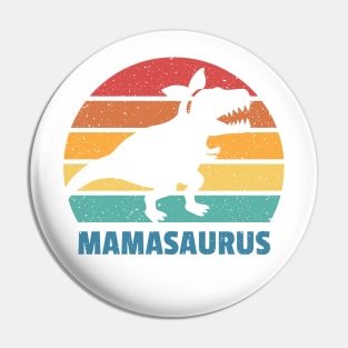 Mamasaurus Dinosaur Mom Vintage Grunge Pin