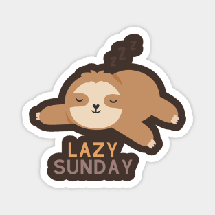 Lazy Sundays Sloth Magnet