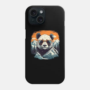 Panda bear in mountain Phone Case