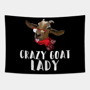 crazy goat lady t-shirt Tapestry