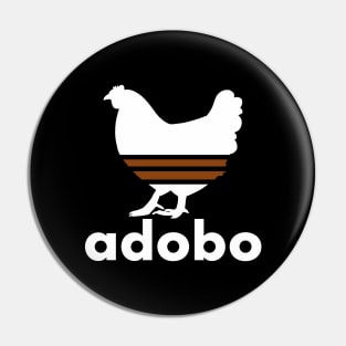 ADOBO CHICKEN FILIPINO PINOY FOOD POCKET DESIGN WHITE Pin