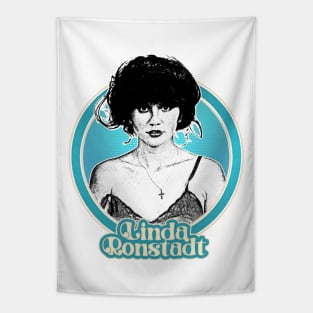 Linda Ronstadt /\/ Original 1970s Style Fan Art Design Tapestry