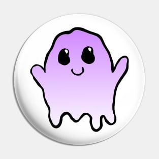 ghosty dude - purple Pin