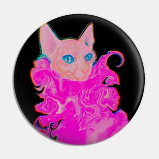 Psyche the cat Pin