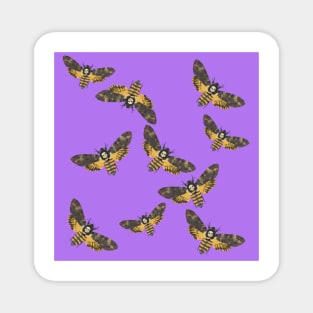 Death's Head Moths Purple Magnet