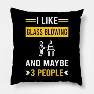 3 People Glass Blowing Blower Glassblowing Glassblower Glassmith Gaffer Pillow