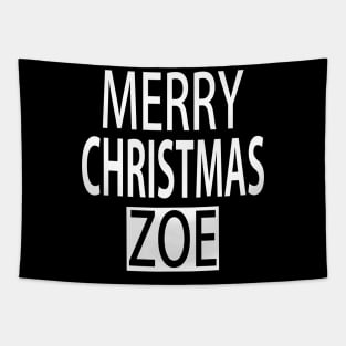 Merry Christmas Zoe Tapestry