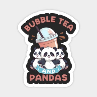 Bubble Tea And Pandas Magnet