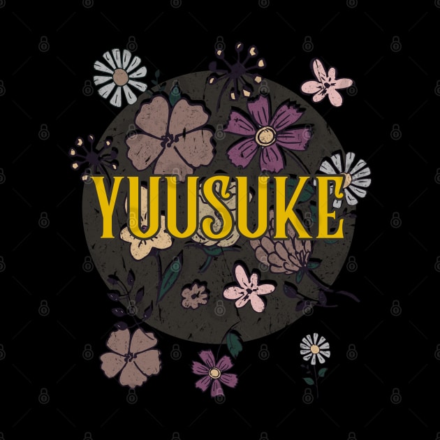 Aesthetic Proud Name Yuusuke Flowers Anime Retro Styles by Kisos Thass