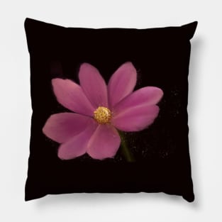 Pretty pink watercolor flower Pillow