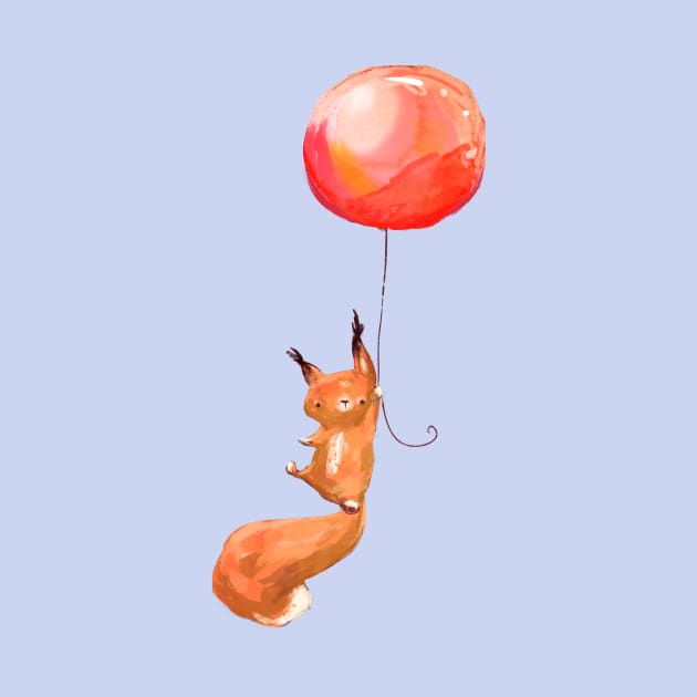 Balloon Squirrel by EveFarb