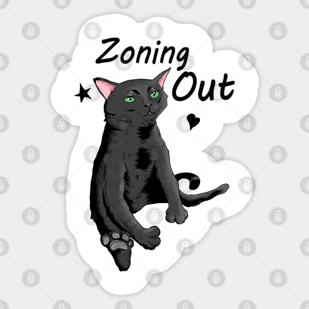 Black cat sticker/magnet - I am proud of me – Shang Daili