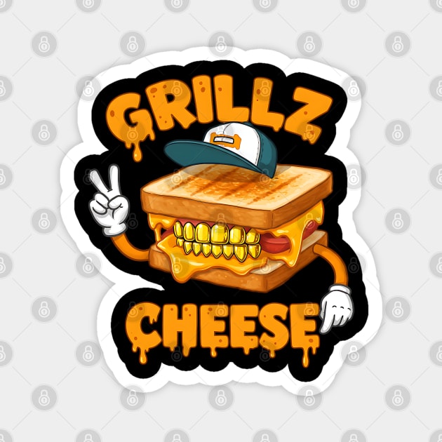 Grillz Cheese Magnet by UrbanLifeApparel