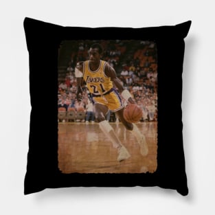 Michael Cooper, 1987 Vintage Pillow