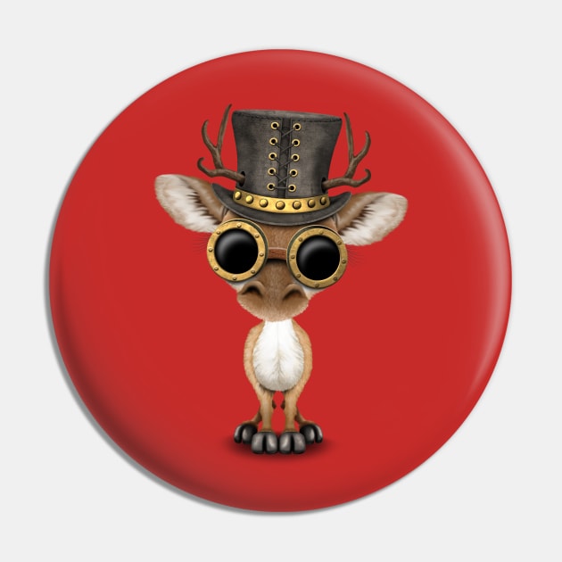 Steampunk Baby Deer Pin by jeffbartels