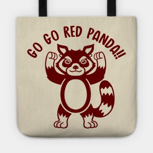 Go Go Red Panda (Mono 2) Tote